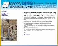 Bild Lang Betonwaren