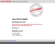 Website City Print Chemnitz