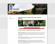 Website Hampel Bestattungsunternehmen