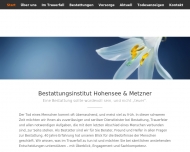 Bild Bestattungen Hohensee + Metzner Inh. Wolfgang Hohensee e.K.
