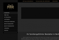 Website Bestattungshaus Werner Peter