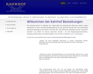 Bild Willkommen bei Kahrhof Bestattungen