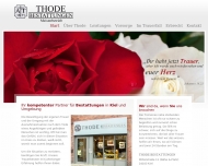 Website Thode Adolf Bestattungen