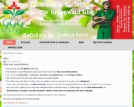 Website Garten- u. Landschaftsbau Blumenbinderei Günter Grünewald