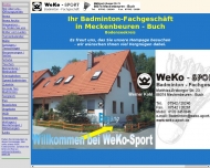 Website WeKo-Sport Badminton FachGesch.