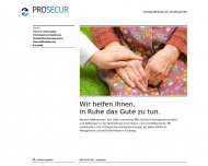 Website Pro Secur Vermögensberatung und Verwaltung