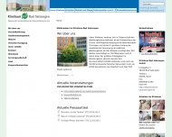 Website Klinikum Bad Salzungen