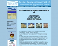 Website Gemeinnützige Wohnungsbaugenossenschaft Forster Baugenossenschaft eG