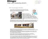 Website Klinger Gerhard Bauglaserei