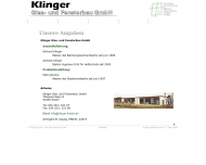 Website Klinger Gerhard Bauglaserei