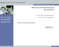 Website HNO Facharztpraxis in Altona