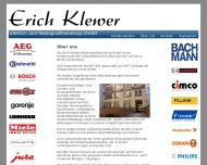 Website Klewer Erich Elektro- u. Radio Gro�handlung