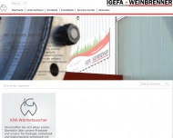 Website IGEFA WEINBRENNER W�rmetauscher