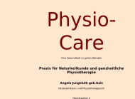 Website Physio-Care Angela Golz Krankengymnastik