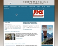 Website Consports Center Physiotherapie