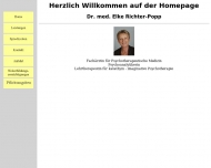 Website Richter-Popp Elke Dr. med. Psychotherapie