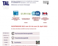 Website TAL 19 - Beratung u. Therapiezentrum für Suchtgefährdete u. Abhängige Suchthilfe