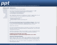 Bild Institut fr Psychologische Psychotherapie (ppt) e.V. Psychotherapeutische Ambulanz