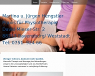 Website Martina u. Jürgen Hengstler Physiotherapie