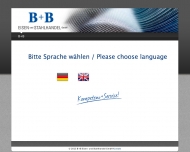 Website B + B Eisen- u. Stahlhandel