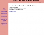 Bild Wehner Wilhelm Dr. Nervenarzt Psychotherapie Psychoanalyse