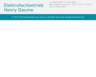 Website Daume Henry Elektrofachbetrieb