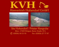 Bild Kiesvertrieb Hohendorf GmbH Sitz Hohendorf Pritzier Kiesgrube