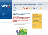Bild Volkshochschule Landkreis Aichach-Friedberg e.V.