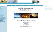 Website Knorr Bodo Reisebüro