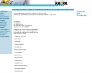 Website Knorr Bodo Reisebüro