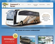 Website Dommasch Dieter Reisen Omnibusbetrieb Reisebüro