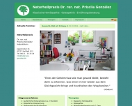 Website Naturheilpraxis Dr. Priscila Gonzalez
