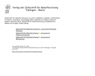 Bild Verlag der Zeitschrift fr Naturforschung