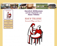 Website Kurzzeit- u. Tagespflegeheim Tilleke