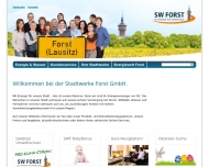 Website Stadtwerke Forst