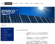 Website ENACO Energieanlagen- und Kommunikationstechnik