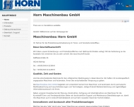 Bild Maschienenbau Horn GmbH Maschienenbau