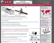Website AKO Armaturen & Separationstechnik