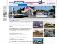 Website Hentak Adolf Abschleppdienst, Unfallinstandsetzung u. Autolackierung