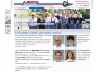 Website Hentak Adolf Abschleppdienst, Unfallinstandsetzung u. Autolackierung