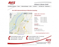 Website AVIS Autovermietung Pankiewicz & Becker