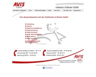 Website AVIS Autovermietung Pankiewicz & Becker
