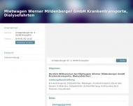 Bild Mietwagen Werner Mildenberger GmbH Krankentransporte, Dialysefahrten