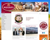 Website Niehaves Bäckerei Konditorei