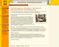 Website Fahrradladen - balance