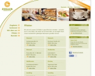 Website Bäckerei Konditorei Ziegler Bäckerei