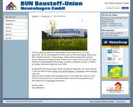 Website BUN Baustoff Union Neuenhagen