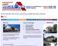 Website Hagemann Bauunternehmen