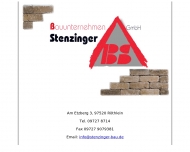 Bild Bauunternehmen Stenzinger GmbH