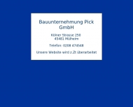 Bild Bauunternehmung Pick GmbH